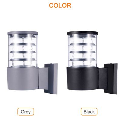 ☽ Waterproof Aluminum Plastic Lampshade LED Wall Light Fixtures IP65 Wall Lamp Outdoor E27 Socket Wall Light