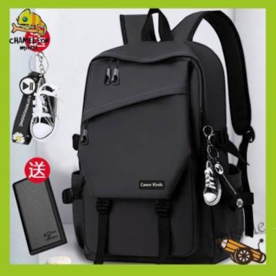 【hot sale】۞ C16 Schoolbag Male College Student ins Street Wear Campus Backpack Female Korean Version Simple All-Match Travel Computer Bag