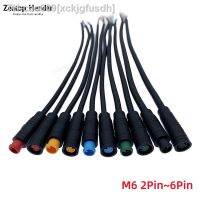 20Pcs M6 2 3 4 5 6 Pin Waterproof Cable Wire M-6 Solar Panel Terminal Mini Plug Signal Connecting Sensor 20CM Connector