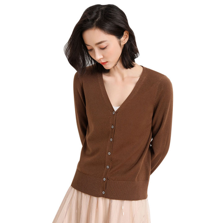 quality-2020-autumn-ol-temperament-korean-style-womens-cardigan-long-sleeve-v-neck-straight-sweater-2023