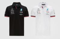 MERCEDES-BENZ เสื้อโปโลแขนสั้นแบบแห้งเร็วสําหรับผู้ชาย