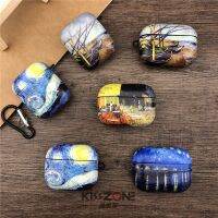 [SOSO 3C accessories] กรณีสำหรับ Airpods 1 2 3 Pro Van Gogh ภาพวาดสีน้ำมันงานศิลปะปกฮาร์ด TPU กรณี Airpods2หูฟังเกราะป้องกัน