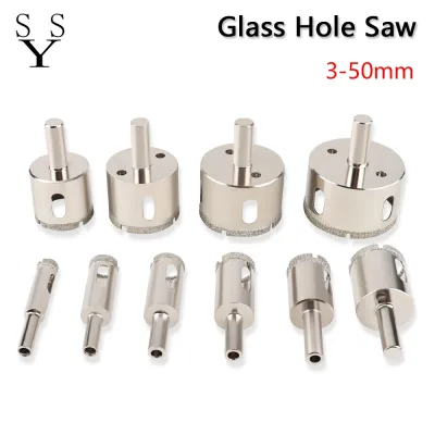 1 Pcs 3-50mm Glass Hole Saw Diamond Coated Drill Bits Drilling Crown for Tile Marble Ceramic Power Tools