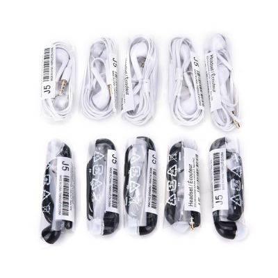 ชุดหูฟัง J5หูฟังแบบ In-ear หูฟังแฮนด์ฟรี5ชิ้น,พร้อมไมโครโฟนแฮนด์ฟรีสำหรับ Samsung Htc/ โทรศัพท์ Xiaomi