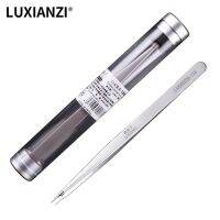 [Hot K] LUXIANZI 1PC Electronics แหนบอุตสาหกรรม Precision สแตนเลส Forceps Anti-Static ESD โทรศัพท์ Repair เครื่องมือมือ