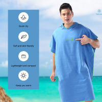 Surf Poncho Changing Towel Quick-Dry Hooded Robe Microfiber Beach Blanket Bath Towel Swim Towel Wetsuit Beach Poncho for Adults