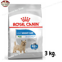 สุดปัง ส่งฟรี ? Royal Canin Mini Light Weight Care อาหารเม็ดสุนัขโต พันธุ์เล็ก ควบคุมน้ำหนัก อายุ 10 เดือนขึ้นไป ขนาด 3 kg.   ✨