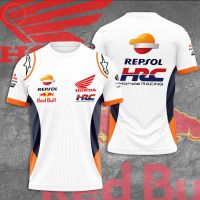 Fanmade 2023 Mens Repsol Honda Racing For-Red Bull 3D Print Tee