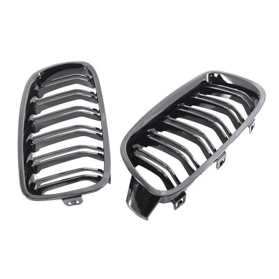 2Pcs Front Grill Bumper Hood Kidney Grille for BMW 3 Series F30 2013-2019 51130054493 51130054494
