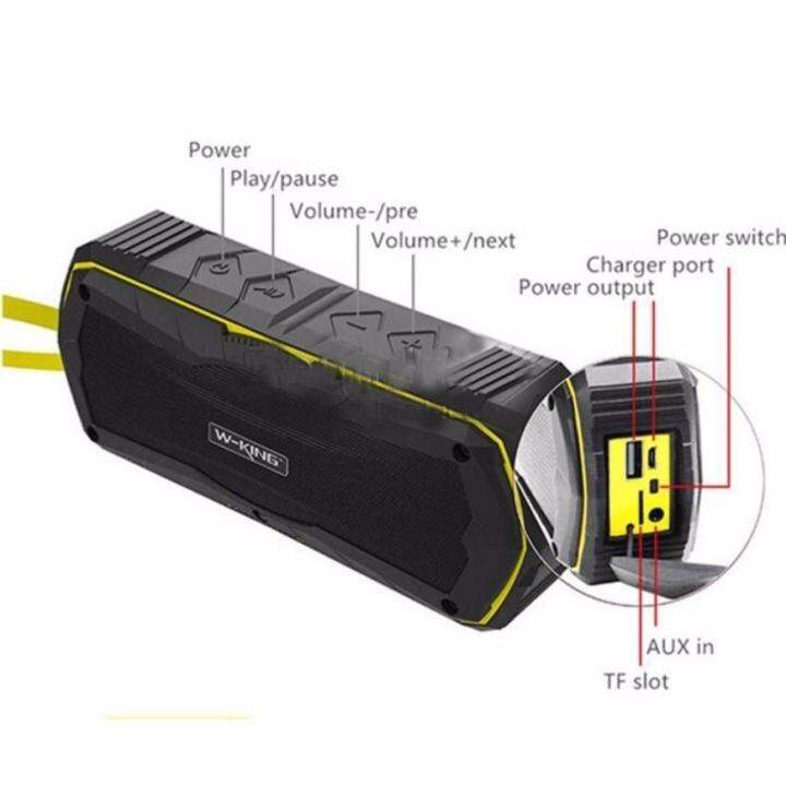 สินค้าขายดี-w-king-s9-bluetooth-speaker-ลำโพงบลูทูธพกพา-bluetooth-fm-microsd-power-bank-กันนำ้-กันฝุ่น-กันกระแทก-685-ที่ชาร์จ-แท็บเล็ต-ไร้สาย-เสียง-หูฟัง-เคส-ลำโพง-wireless-bluetooth-โทรศัพท์-usb-ปลั๊