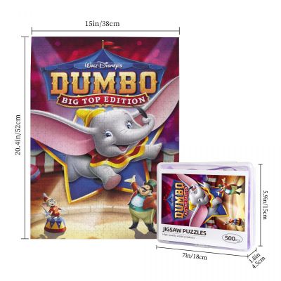 Disney Dumbo Wooden Jigsaw Puzzle 500 Pieces Educational Toy Painting Art Decor Decompression toys 500pcs