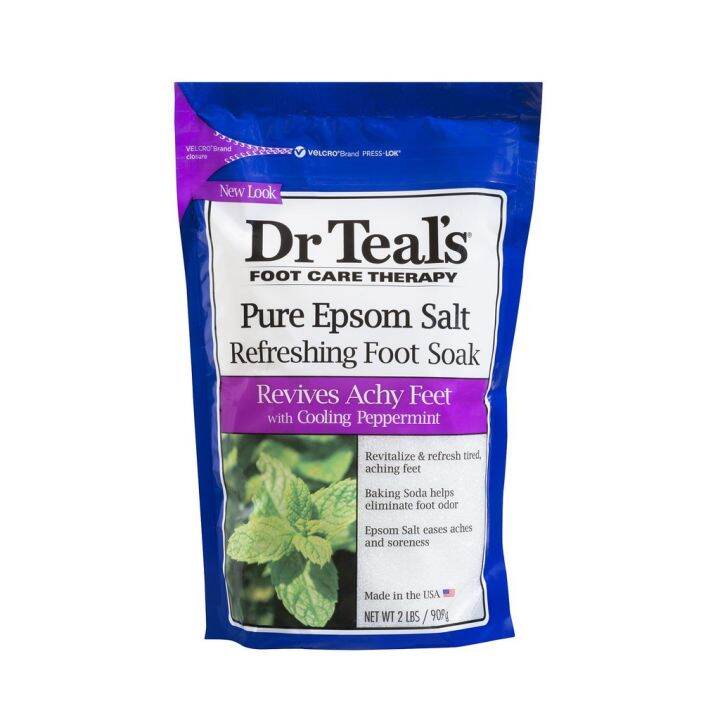 Dr Teals Epsom Foot Soak Cooling Peppermint 909G