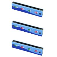 3X Harmonica Children 16 Holes Double-Row Blow Cartoon Woodwind Mouth 1