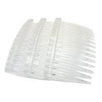 20 x Transparent color Plastic Hair Clips Side Combs Pin Barrettes 70X40mm