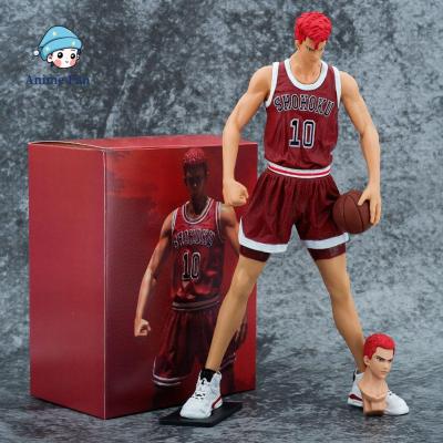 ANIME FAN พีวีซี 30ซม. การ์ตูน Hanamichi Sakuragi เปลี่ยนหัว ของเล่นตุ๊กตา แอ็คชั่น Sakuragi hanamichi ตัวเลขการกระทำ โมเดลหุ่น เครื่องประดับตุ๊กตา