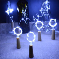 10PcsLot Wine Bottle Light LED Cork String Lights Battery Operated Silver Wire Fairy Lights For Party Xmas Wedding Table Decor