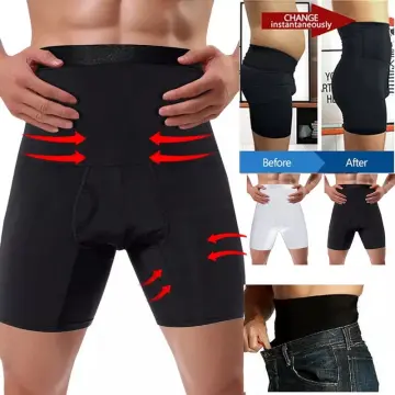 Men Seamless Compression Control Panties Body Shaper Waist Trainer High  Waist Slimming Underwear Abdomen Belly Shaper Boxer Briefs Shorts