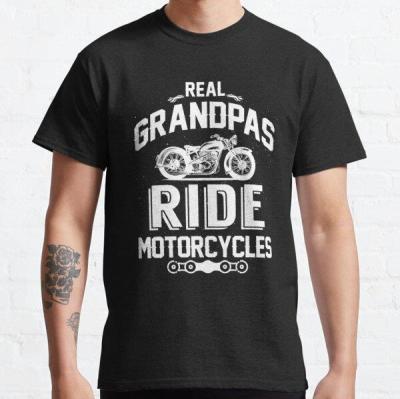 Real Grandpas Ride Motorcycles t shirt for Suzuki KTM Kawasaki Harris BSA Cagiva SYM