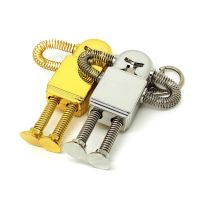 Hot sale Metal USB flash drive 64GB U disk whit key chain memory stick 4GB 8gb 16gb pendrive 32gb 128MB Pen drive Spring robot