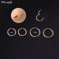 1Piece Stainless Steel Nose Rings for Women 2022 Sexy Nose Piercing 8/10mm Round Closed Ring Fashion Body Jewelry Hoop Earrings