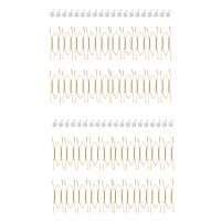 40 Pieces 6 Inch Invisible Plate Hangers Wall Plate Hangers Brass Wire Plate Holders with 40 Pieces Wall Hooks