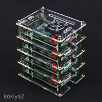 Magideal เคสใส 4 ชั้นสำหรับ Raspberry Pi