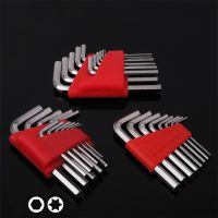 5/8/11 Pcs Hex Wrench Metric Wrench Inch Wrench L Wrench Size Short Hex Key Set Double End Metric/Imperia Hex Wrench Repair Tool