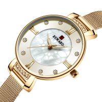 Fashion Gold Women Watches Ladies Watch Shell Dial Steel Mesh Belt Wristwatches Diamond Reloj Mujer Montre Femme Women 39;s Watch