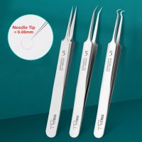 Stainless Ultra-fine Blackhead Clip Cell Pimples 0.1mm Blackhead Remover Tweezers Black Dots Pore Cleaner Acne Needle Tool
