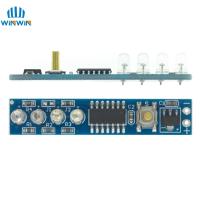 บอร์ดจอแสดงผลแอลอีดีตัวทดสอบระดับกำลังไฟ1S 2S 3S 4S ความจุ3.7V 18650แบตเตอรี่ลิเธียมโมดูลอินดิเคเตอร์เปอร์เซ็นต์