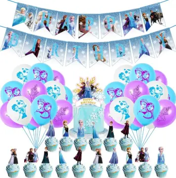 Frozen Princess Birthday Party with Balloons and Decorations