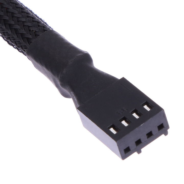 4-pin-pwm-fan-cable-1ถึง3วิธี-splitter-สายต่อแขนสีดำ