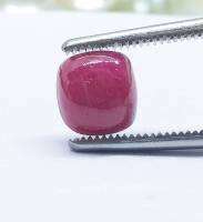 #พลอยทับทิม ทรงกองข้าว สีชมพู- แดง 3.55 กะรัต #natural #ruby #sapphire #sugarloaf #cabochon