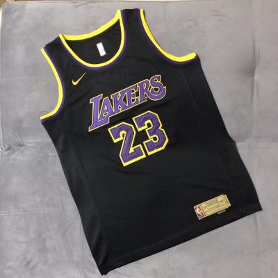 Ready Stock Hot Mens No 23 Lebronn Jamess Los Angeles Lakerss Swingman Jersey -Black Gold