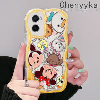 เคส Chenyyka สำหรับ OPPO A76 A96 A36เคสการ์ตูนมิกกี้เพื่อนเนื้อครีมกันกระแทกแบบใสนิ่มเคสมือถือโปร่งใสลายกล้องถ่ายรูปที่สร้างสรรค์เคสซิลิกาเจลฝาครอบป้องกัน