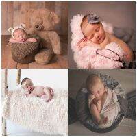 【hot sale】 ☌♦✓ C10 Baby Newborn Solid Faux Fur Photograph Prop Infant Sleeping Swaddle Soft Blanket