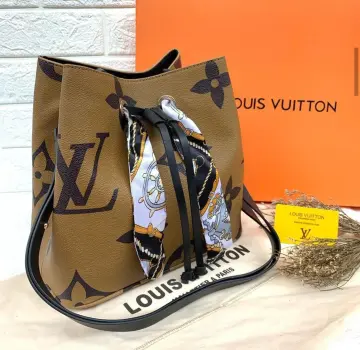 Jual DISKON TAS SELEMPANG MINI HANDBAG COKLAT MOTIF LOUIS VUITTON