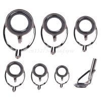 Fishing Accessories 7Pcs Mixed Size Fishing Top Rings Rod Pole Repair Kit Line Guides Eyes Sets Accessories