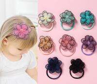 24 pcslot, Baby Girls Burned Mesh Flower Skinny Nylon headbands, Newborn headwear Baby Shower Gift