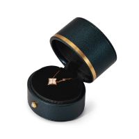 Oirlv Original Ring Box Earrings Necklace Box Proposal Engagement Wedding Ring Box Girlfriend Birthday Gift Jewelry Organizer Storage Box PU Leather Velvet H117TH