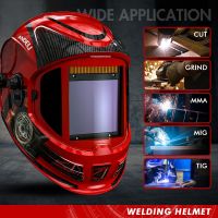 hk۞✌□  Darkening Welding Helmet ZEUS MASK 180° View Large Welder 1/1/1/2 Optical Color 4 Sensors