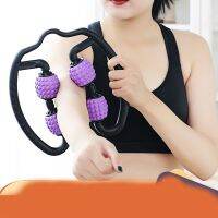 Fitness Yoga Pilates Exercise 4 Wiel Ring Leg Clamp EVA Material Fascia Relax Skinny Calf Muscle Relax Massager Foam Roller