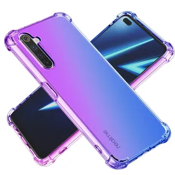 For Realme 8 Pro Case, Slim Clear Silicone Gel Shockproof Gradient Phone  Cover