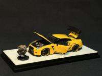 ชุดสะสมโมเดลรถยนต์ Nissan GTR ของขนาดเล็กรุ่น Presalepgm 1:64 R35 Pandem