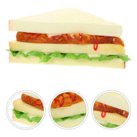 Mlinstudio ขนมปังเทียมขนมปังปลอมแซนวิชจำลองอาหารแบบจำลองครัวแซนวิชภาพถ่ายเสา