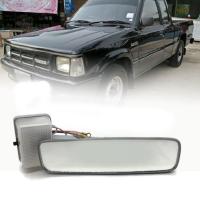 กระจกในเก๋ง กระจกมองหลัง มีไฟ รุ่น มาสด้า แม็กนั่ม MAZDA MAGNUM / THUNDER ปี 1985 - 1988 สีเทา 1 ชิ้น