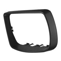 Car Black Rearview Mirror Cover Shell Side Mirror Frame Replacement For-BMW E53 X5 2000-2006