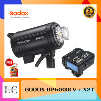 Godox DP600III V แฟลชสตูดิโอรุ่นใหม่ล่าสุด DP600 iii v Studio Strobe Flash 600W แฟลชสตูดิโอ 600W พร้อมทริกเกอร์ X2T แถมถ่านทริกเกอร์