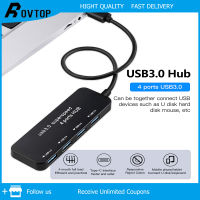 Rovtop อะแดปเตอร์ฮับ USB 3.0 Type C,อะแดปเตอร์ตัวแยก USB OTG ฮับ4พอร์ต USB Type C ฮับต่อพ่วง Usb 3.0ฮับสำหรับพีซีแล็ปท็อป Macbook Pro แท็บเล็ต Type C ฮับ USB