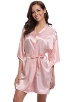 【HOT】✎♈❁ RB032 2018 New Silk Kimono Robe Bathrobe Bridesmaid Robes Ladies Dressing Gowns